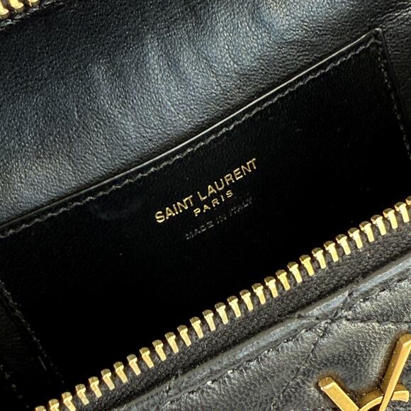 Saint Laurent Vanity Bag Handbag Shoulder Bag 2 Way Gaby Mini Lambskin Designer - Picture 6 of 16